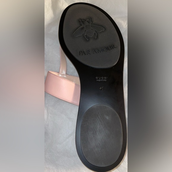 GUCCI MARMONT LEATHER THONG PERFECT PINK ANTIQUE GOLD GG SANDAL FLATS SIZE 11 41 - Picture 10 of 15